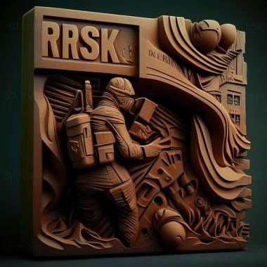 3D model Risk Urban Assault game (STL)